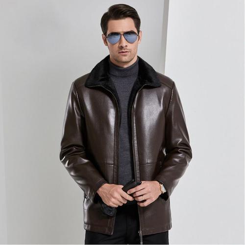 Blouson fourrure 2025 homme pas cher